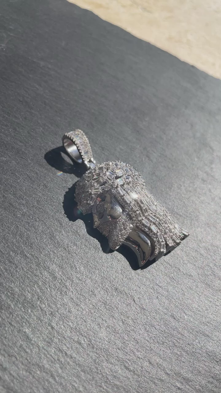 Load video: Jesus piece pendant