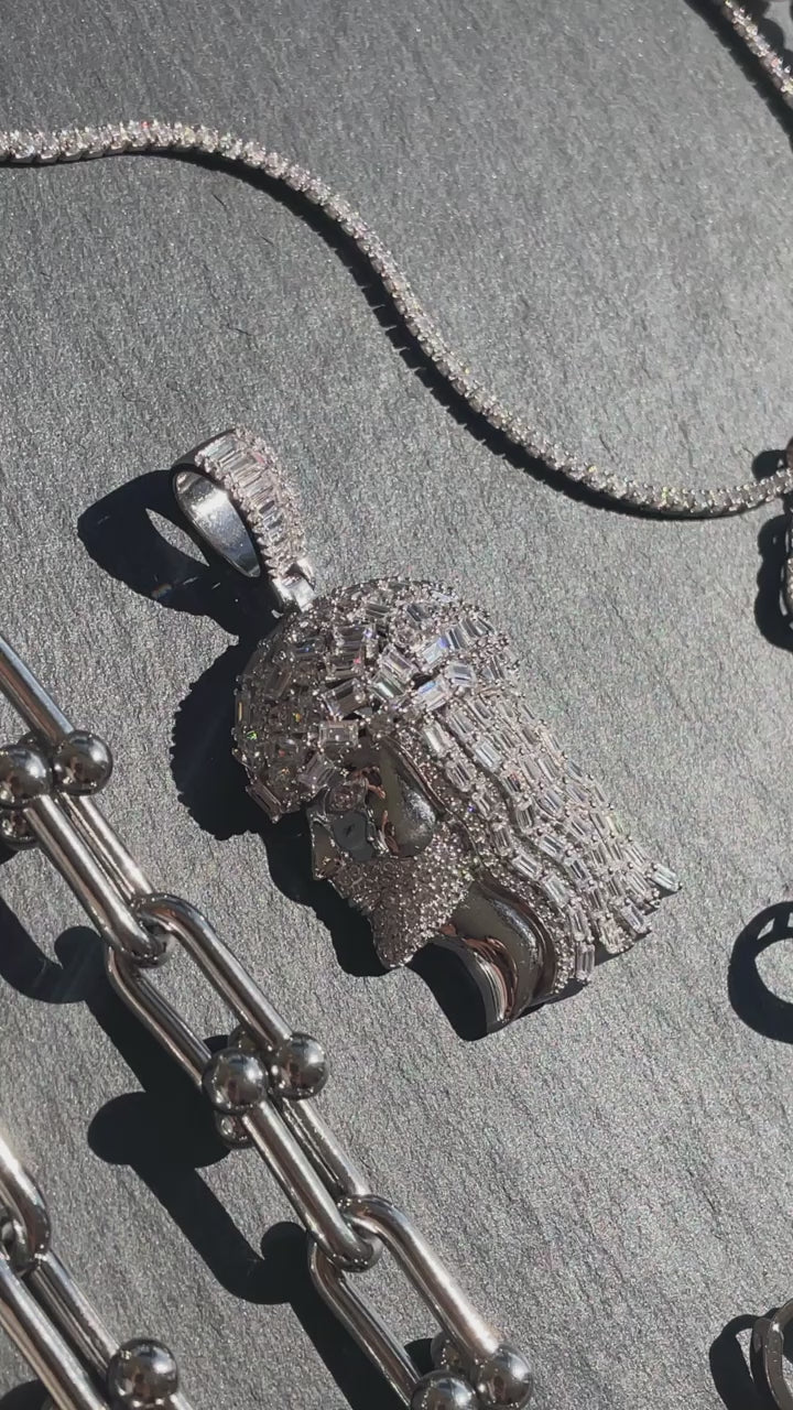 Load video: Jesus piece pendant